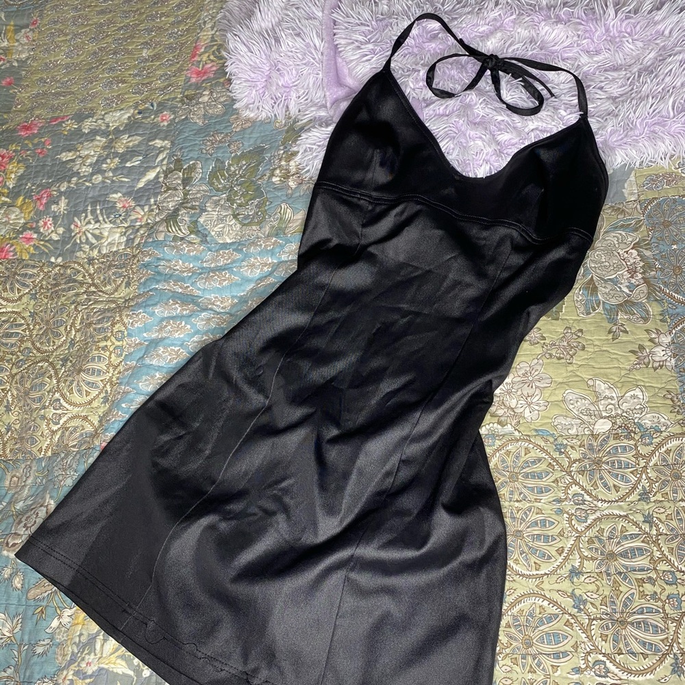 Backless Halter Top Fitted Dress